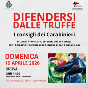 Incontro informativo sulla prevenzione delle truffe